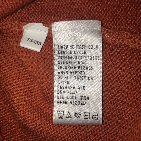 ⚡️August Silk 💯 Cotton Rust Sweater Size Large🦋 - Picture 3 of 8
